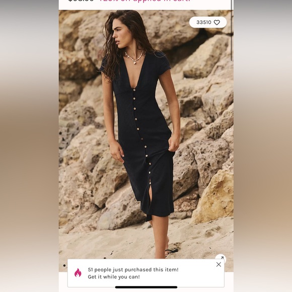 Free People New In Town Midi in eclipse - Picture 1 of 16